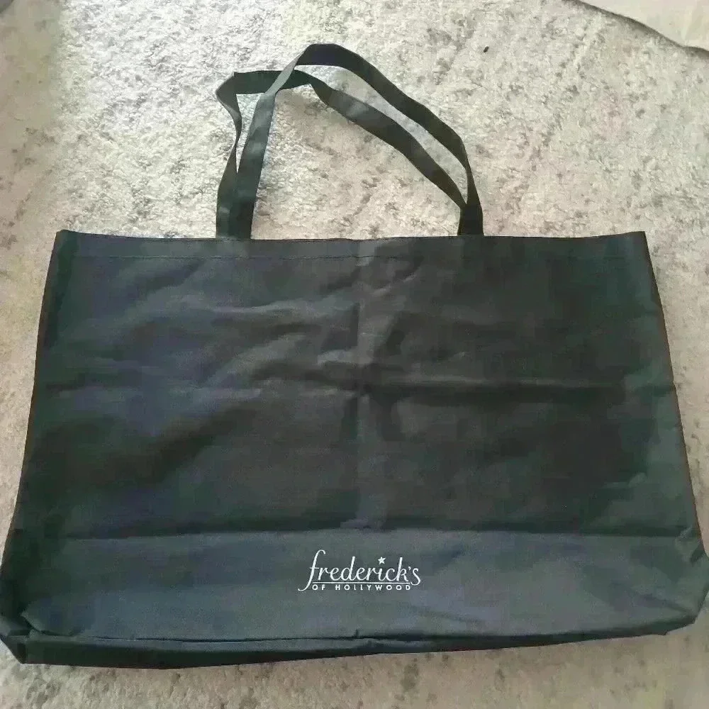 Frederick's of Hollywood Black Sturdy Canvas Xlarge Tote